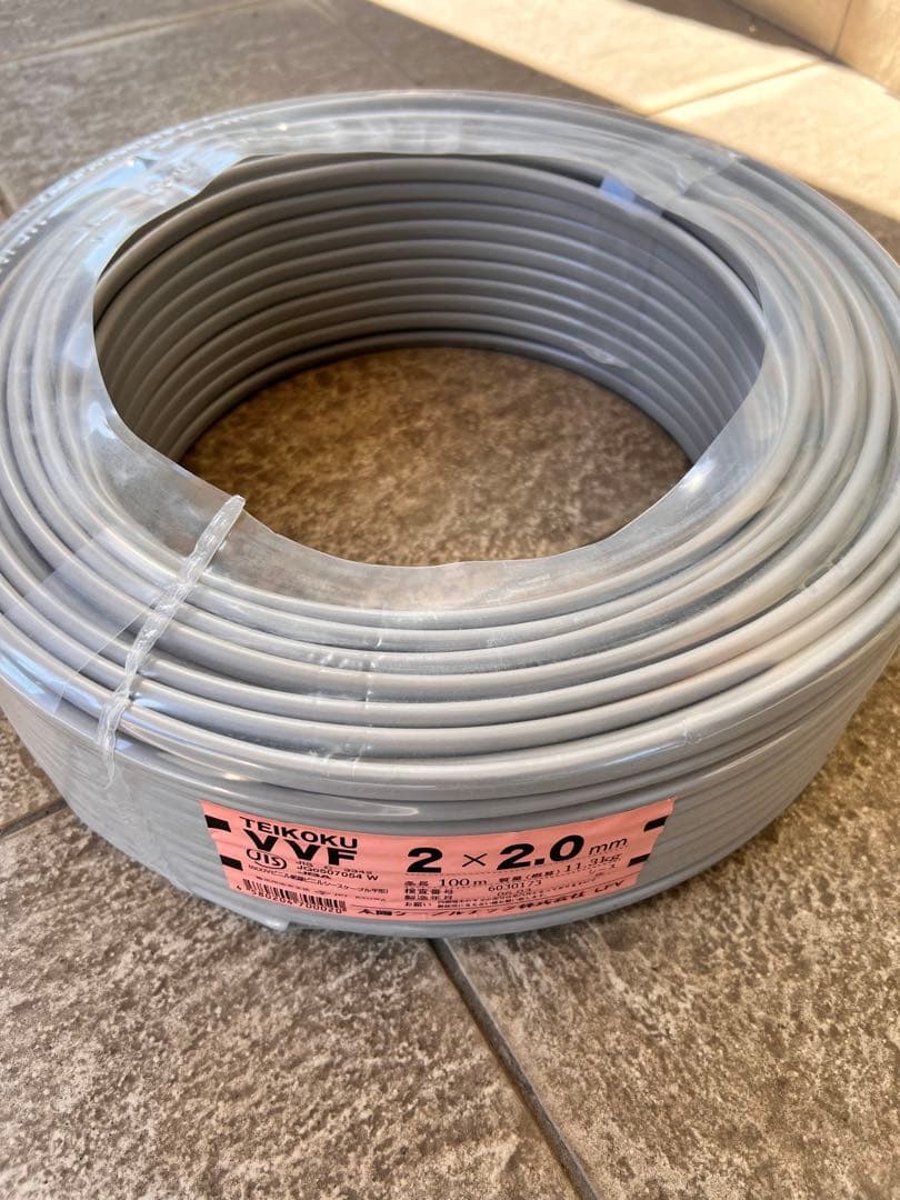 TEIKOKU 太陽ケーブルテック（旧テイコク） VVFケーブル 2×2.0mm