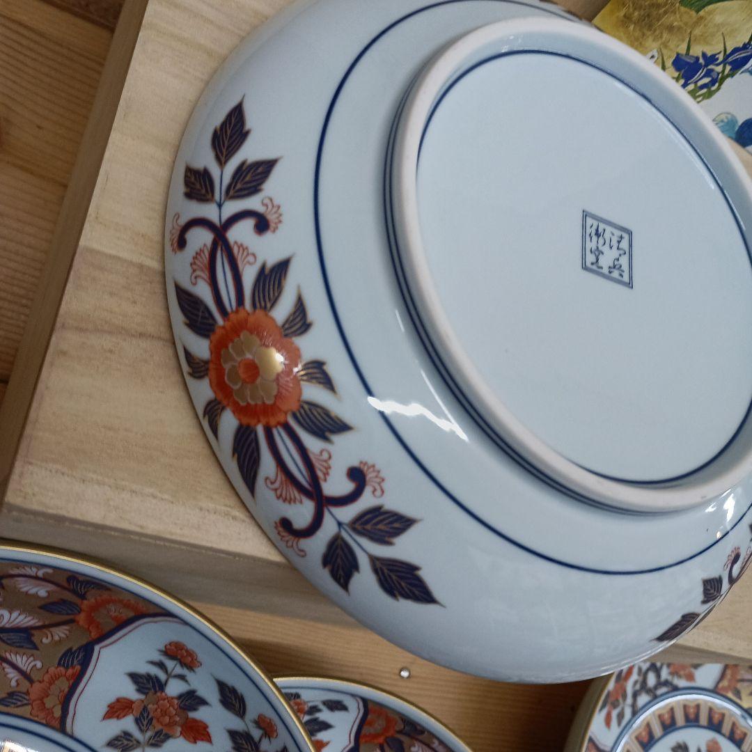 有田焼　古伊万里　賞美堂　琳派　清兵衛窯　和皿　5枚　極錦金彩
