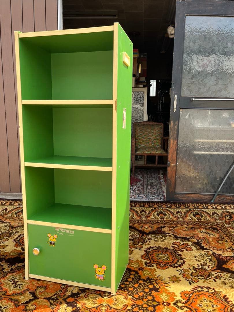 棚 レトロポップ ラック インテリア 昭和レトロ 当時物 インテリア 緑グリーン
