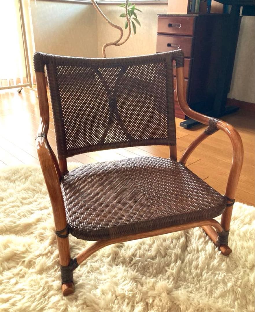 ラタンチェア　ローチェア　kazama