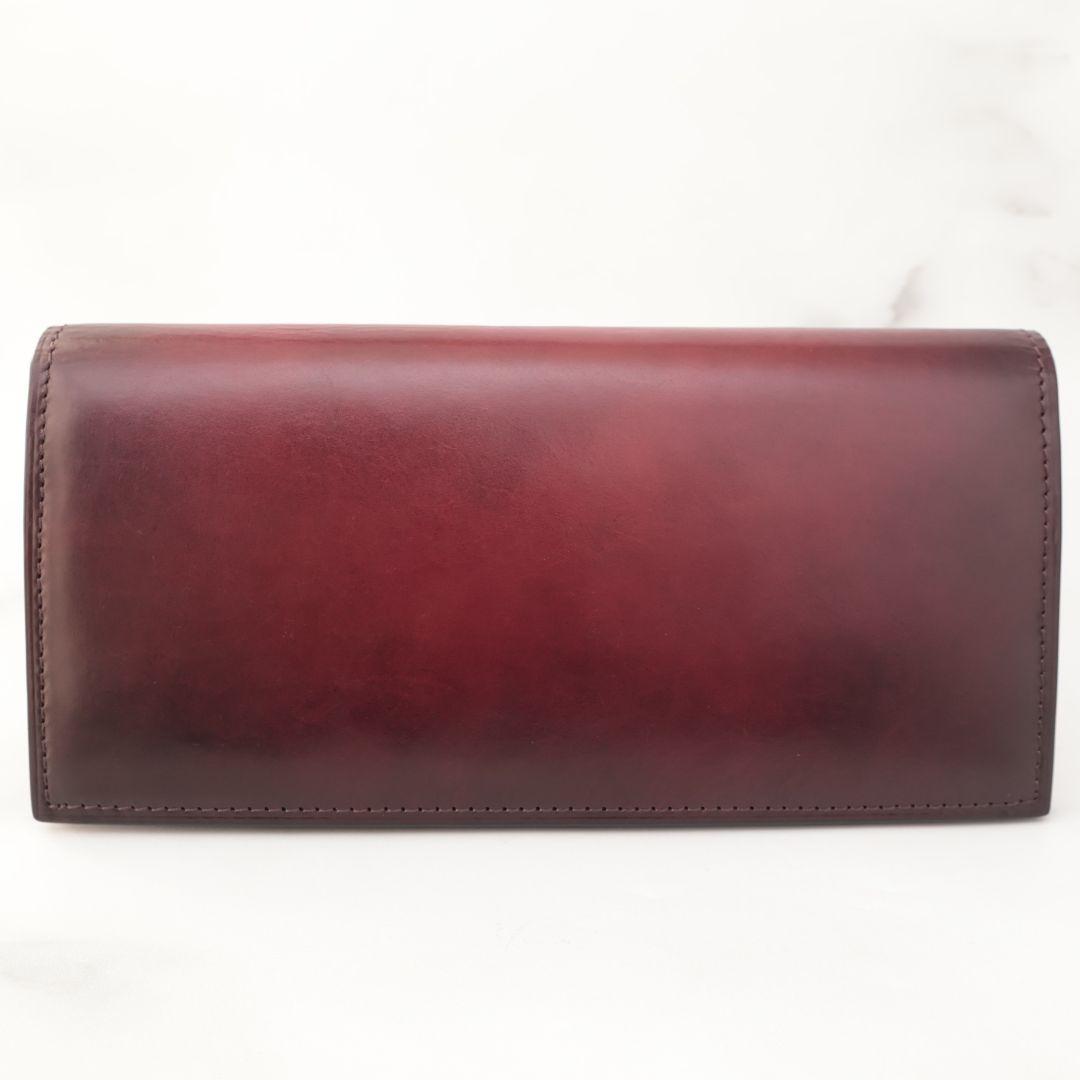 難有り訳あり品 yuhaku バーガンディ 長財布 ユハク 未使用