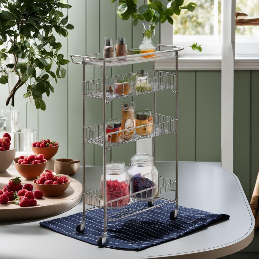 隙間収納 収納ワゴン キャスター付きで移動も楽々 ラック