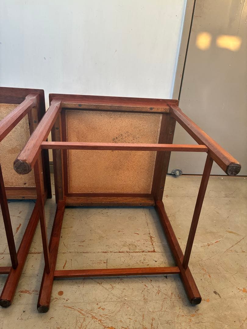 デンマーク製 モーベルファブリッケン・トフテンタイルトップ ネストテーブル