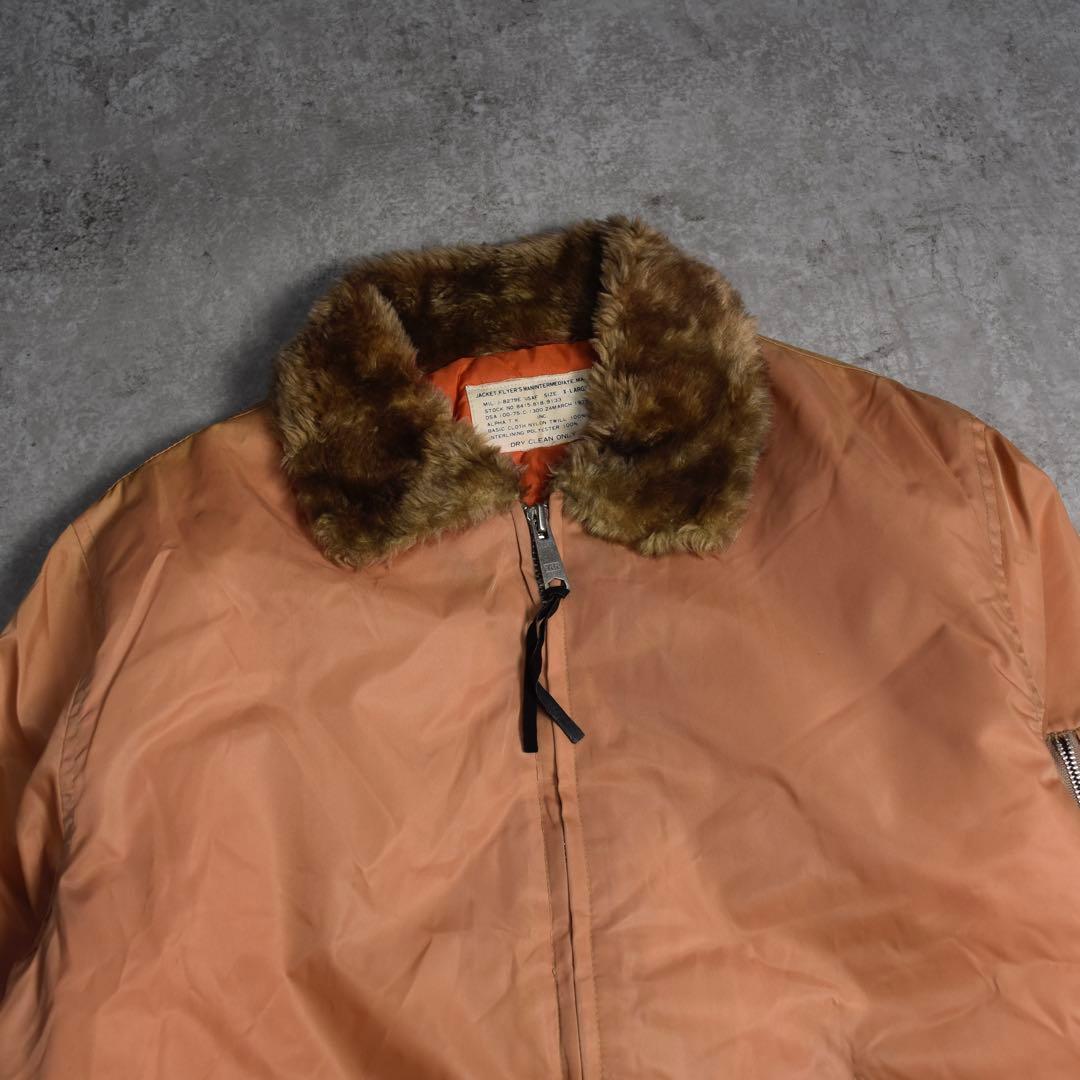 90s ALPHA MA-2 ファーカラー フライトジャケット ピンク y2k