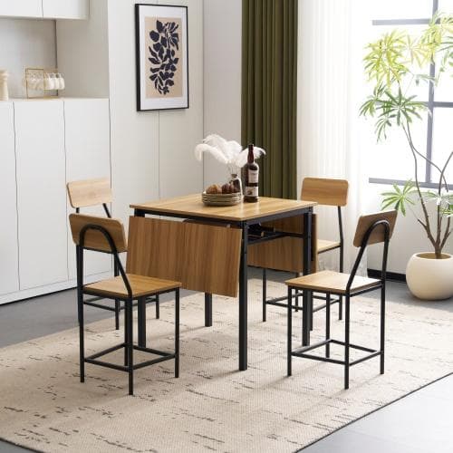 大人気！【ナチュラル】天然木 ダイニングセット 5点 4人用 Natural