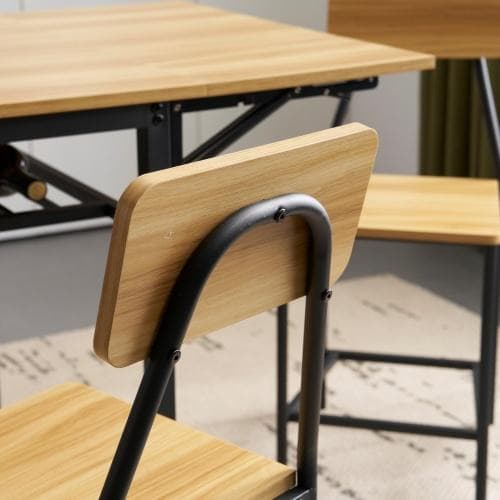 大人気！【ナチュラル】天然木 ダイニングセット 5点 4人用 Natural