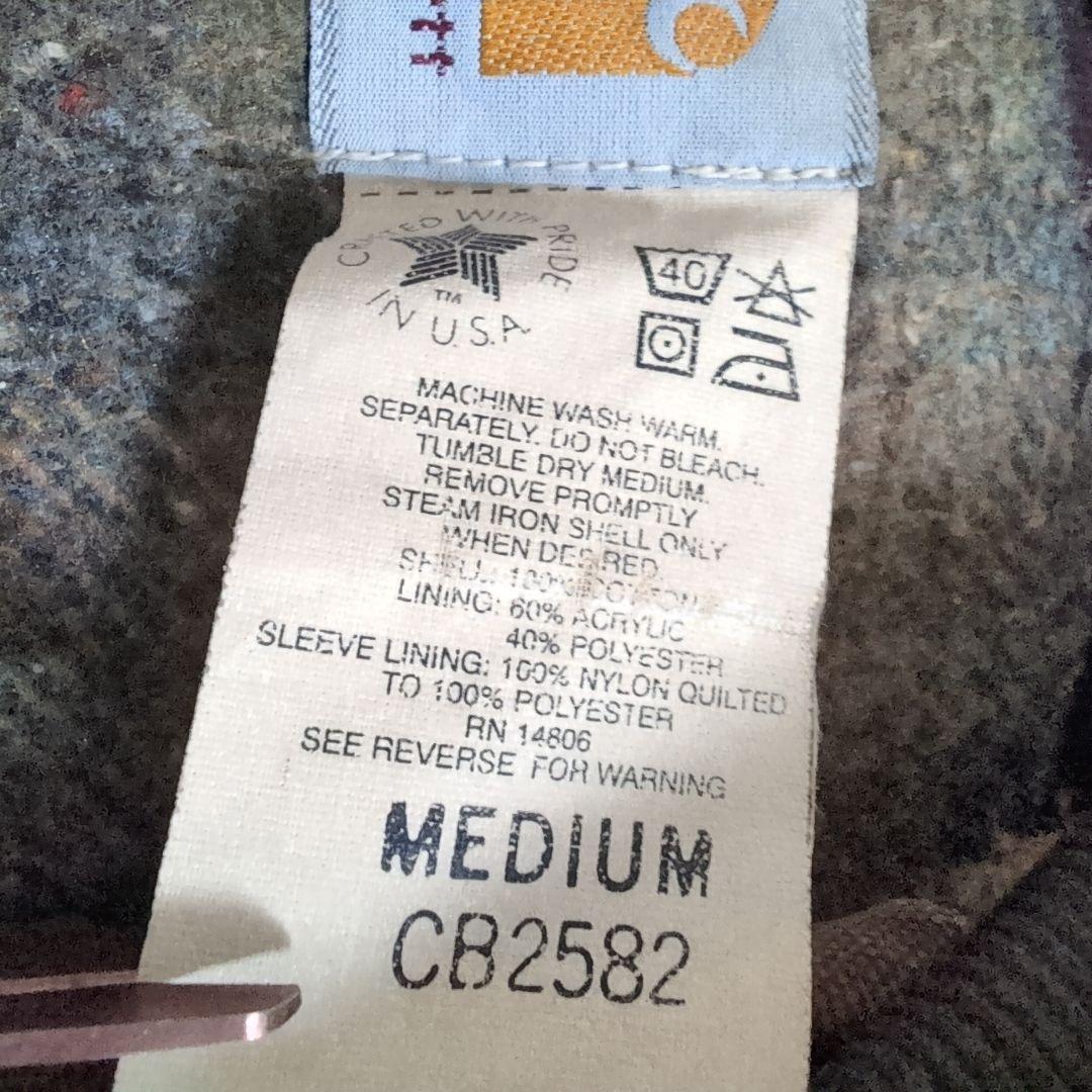 80s Carhartt カーハート ダックジャケット 革タグ 変わり種 US