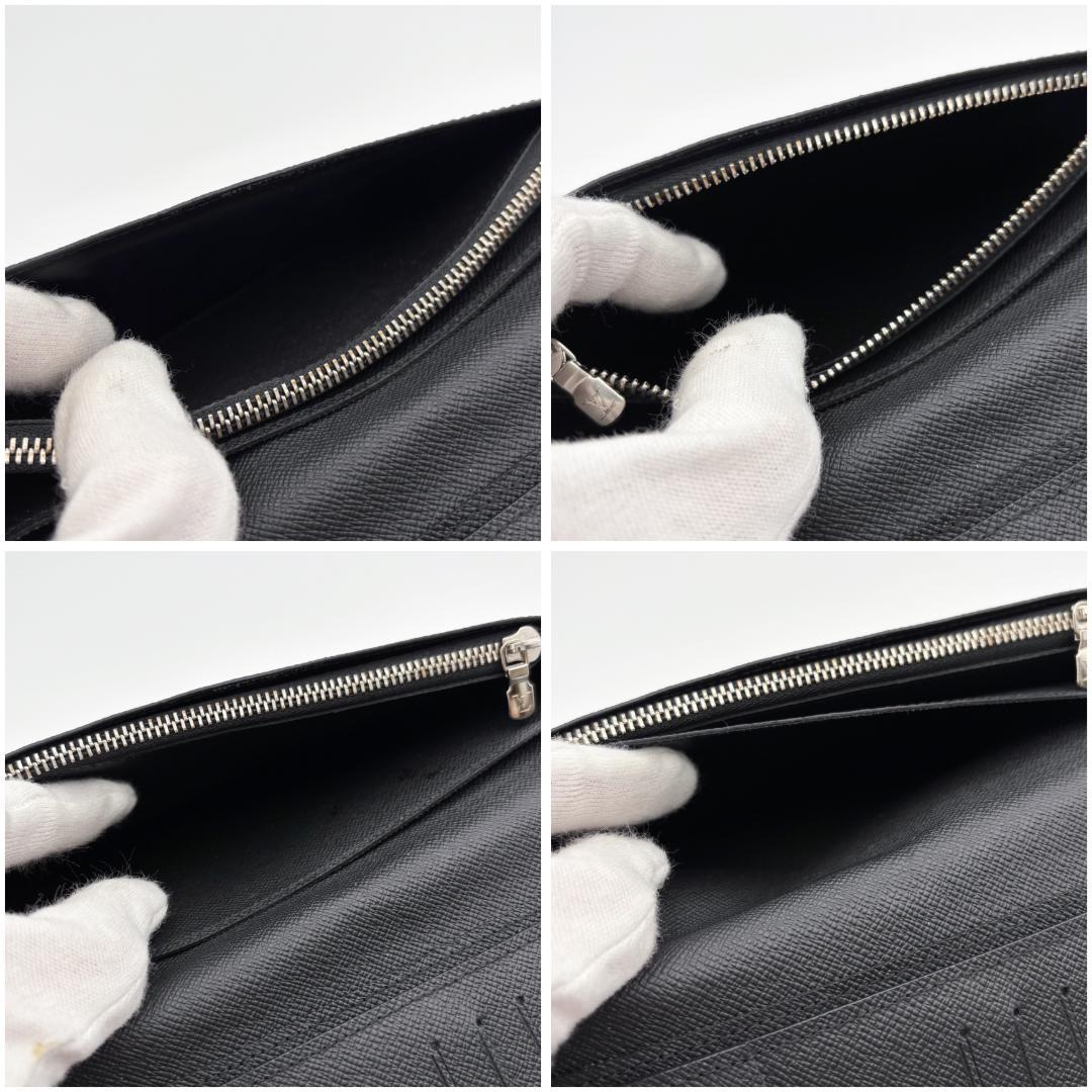 【極美品】ルイヴィトン ポルトフォイユ・ブラザ タイガ ノアール ブラック長財布