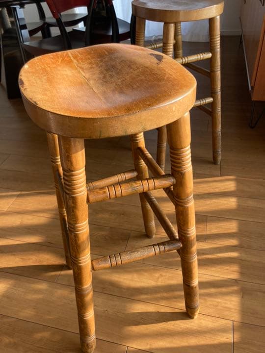 ヴィンテージスツール　1脚　バースツールハイチェアカウンタースツール