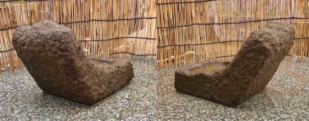 【天然自然石・一輪挿し鉢・寄せ植え鉢・小品盆栽鉢・石鉢・蹲・水鉢】庭石オブジェ