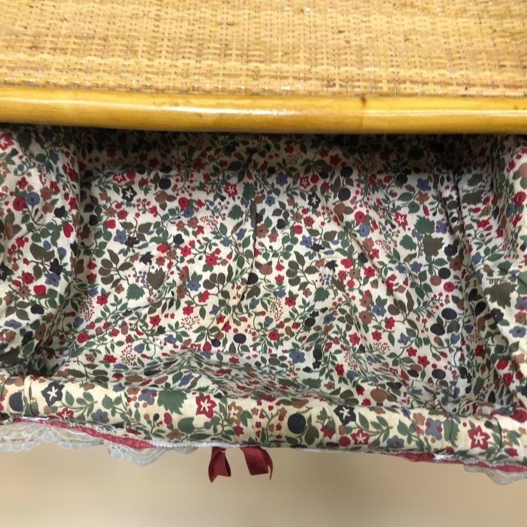 【送料込】ラタン 籐 ヴィンテージ収納 4段チェスト アンティーク　250708