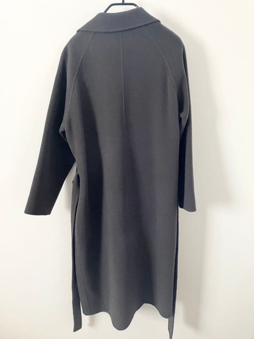 SOÉJU ソージュ ウールリバーローブコート ベルト チャコールグレー S