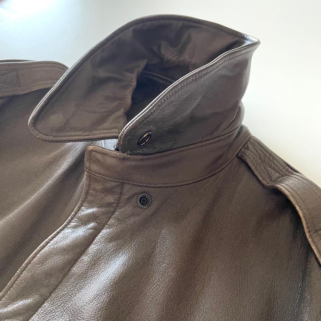 名作 80's L.L.Bean A-2 Leather Jacket L