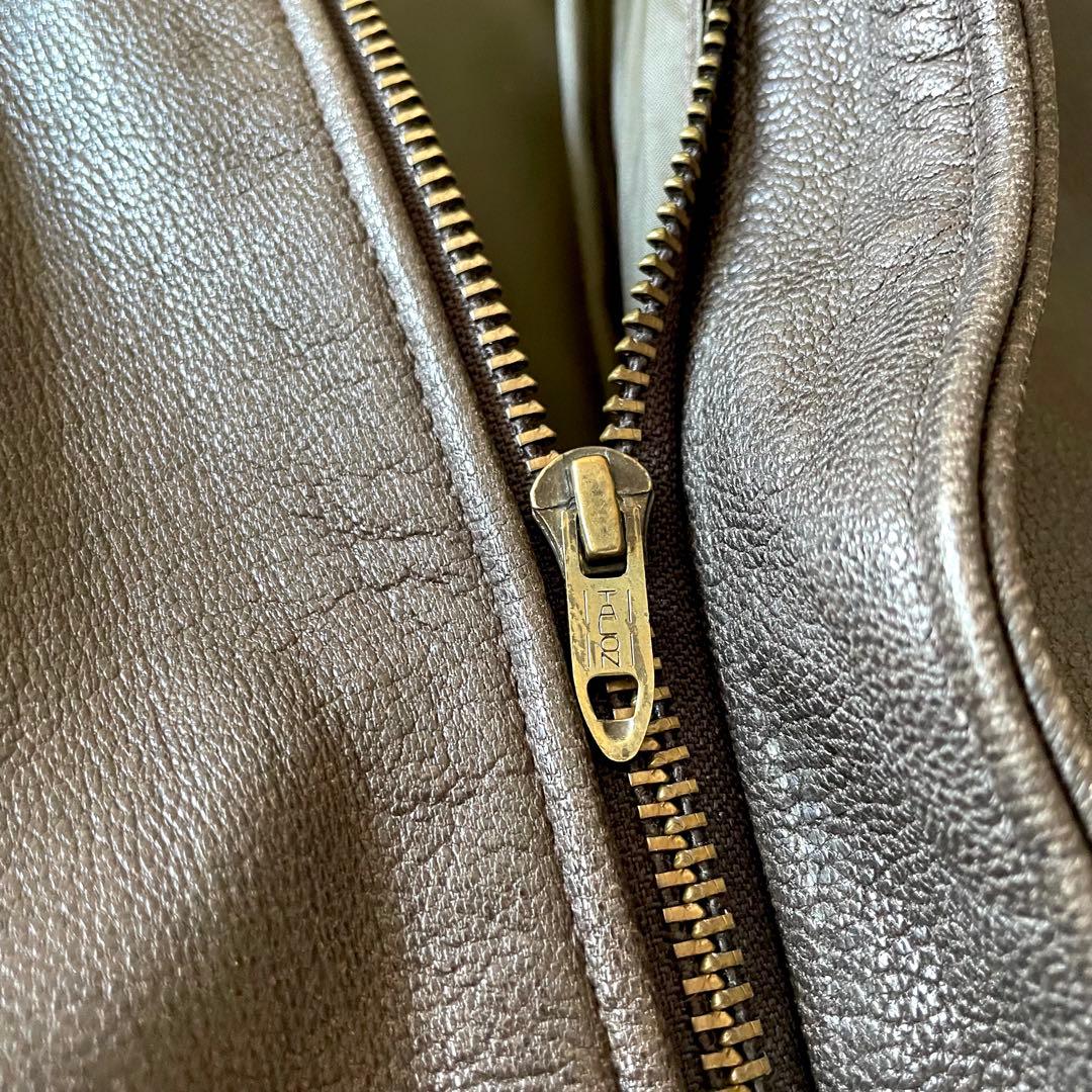 名作 80's L.L.Bean A-2 Leather Jacket L