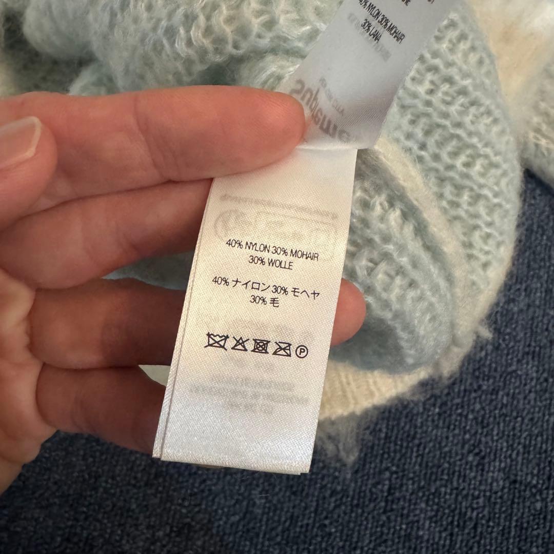 トップス supreme mohair 2-tone cardigan Ivoly