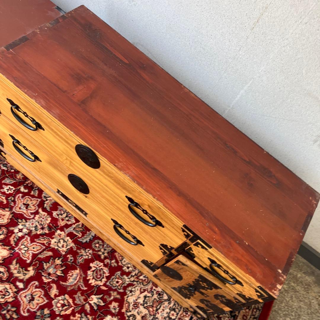 昭和レトロ 仙台箪笥 7杯 引き出し和箪笥 古家具 ビンテージ ヴィンテージ