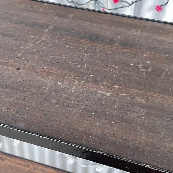 ビンテージ　アイアンシェルフ　ブラック　木製板　ルームディバイダー　陳列棚