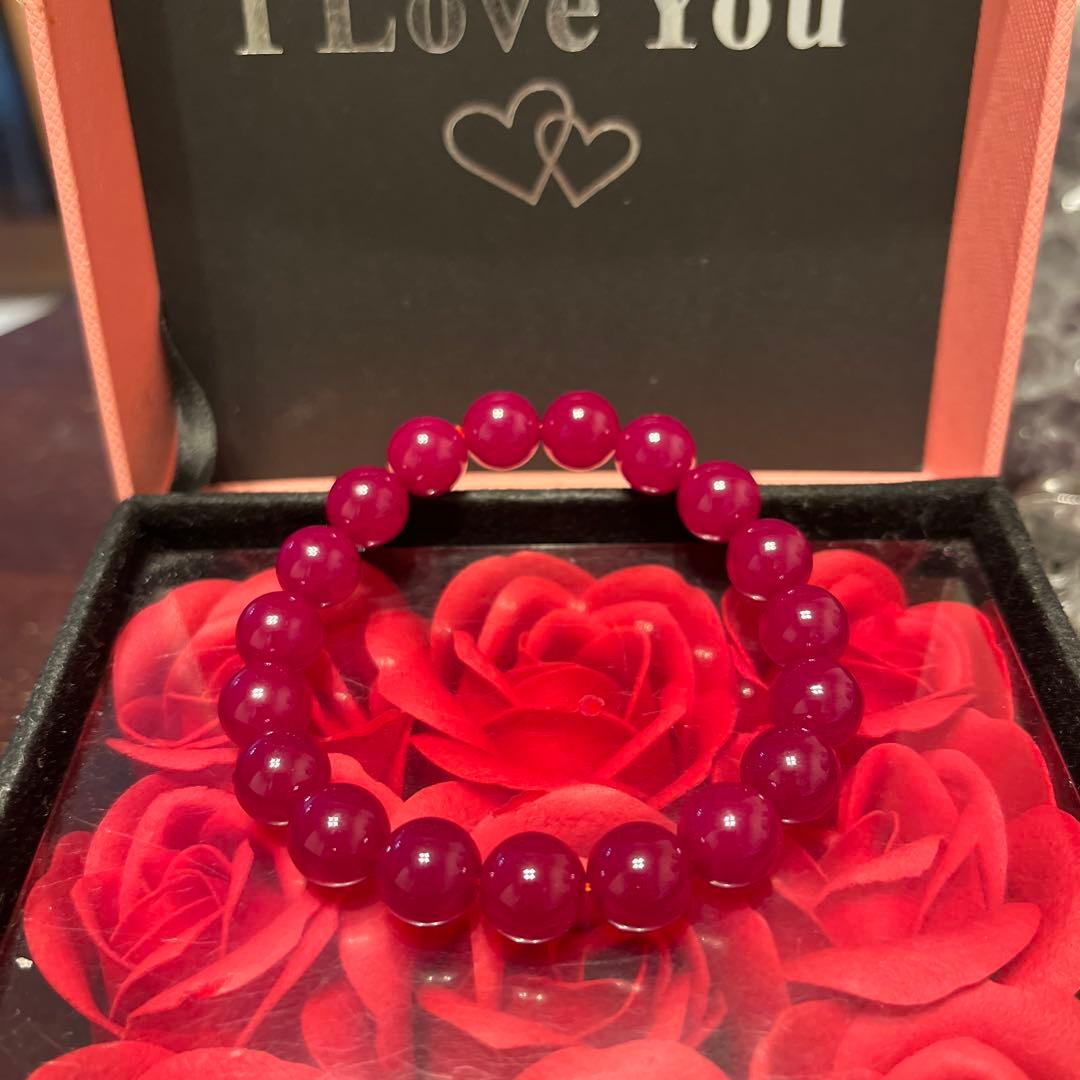 セール再値下げ！天然石ブレスレット　ルビー　ミャンマー産