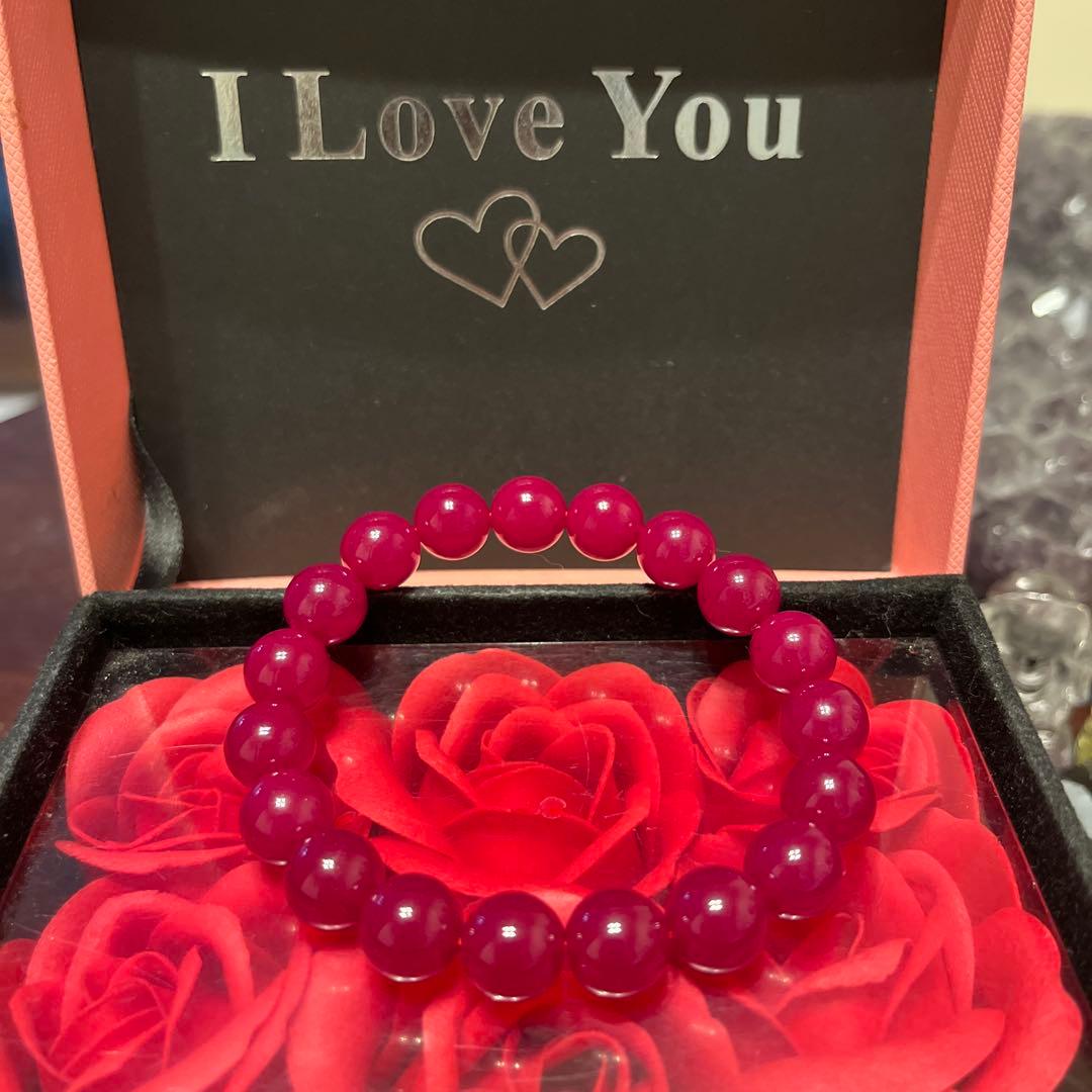 セール再値下げ！天然石ブレスレット　ルビー　ミャンマー産