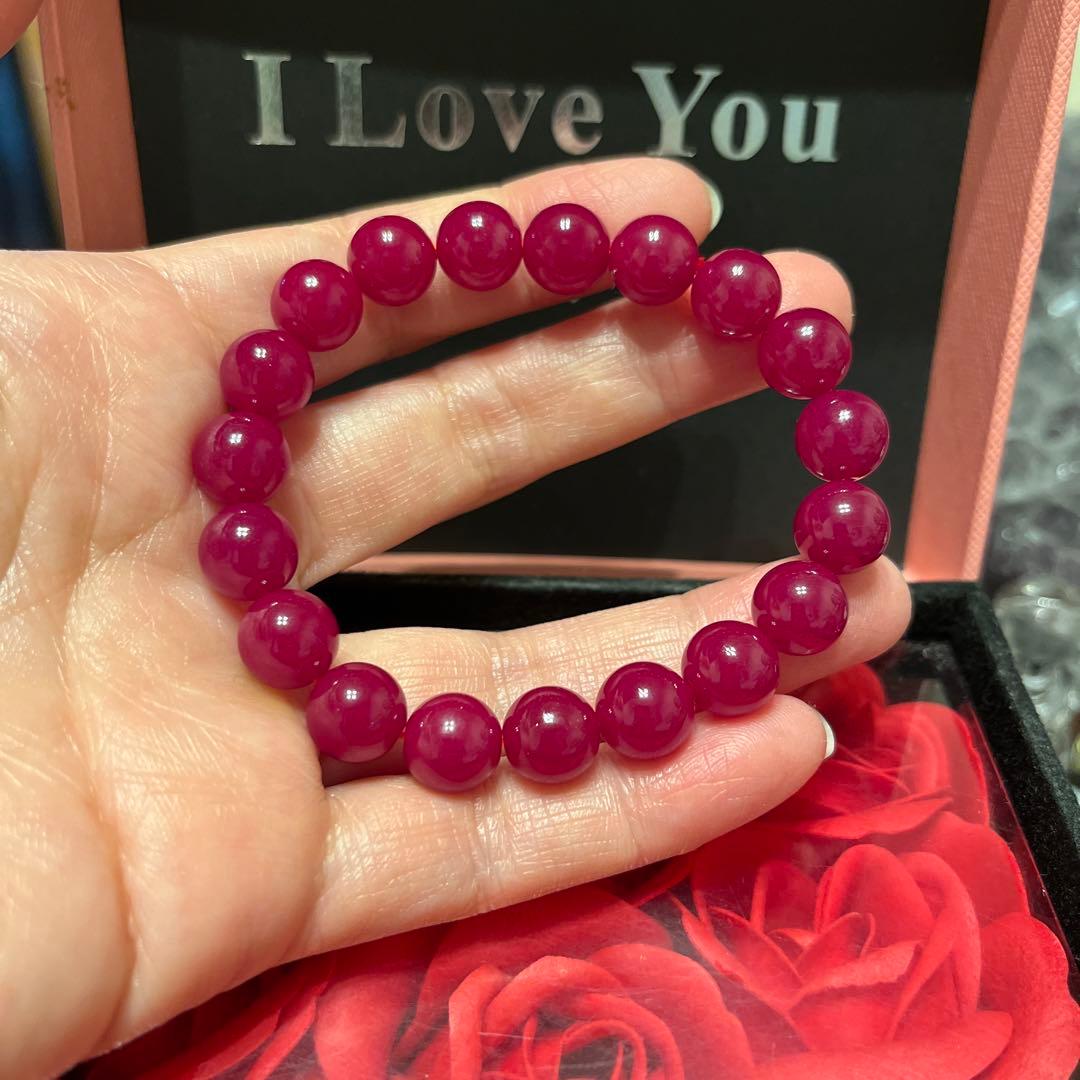 セール再値下げ！天然石ブレスレット　ルビー　ミャンマー産