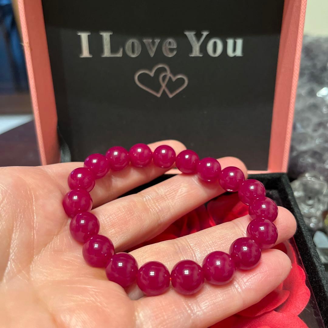 セール再値下げ！天然石ブレスレット　ルビー　ミャンマー産