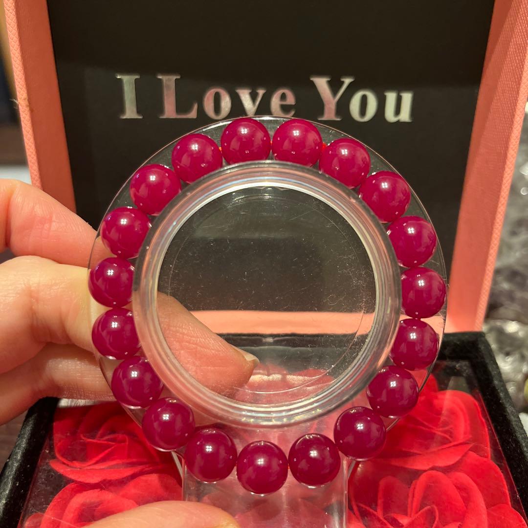 セール再値下げ！天然石ブレスレット　ルビー　ミャンマー産