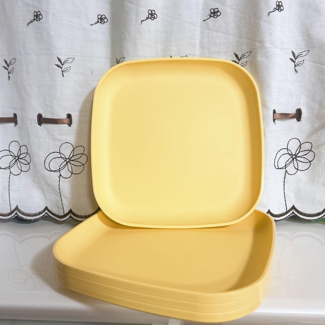 【Tupperware】ピクニックセット　イエロー（中古）