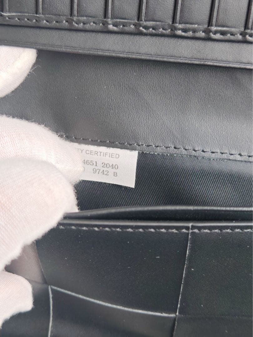 BOTTEGA VENETA ブラック 長財布 箱付き