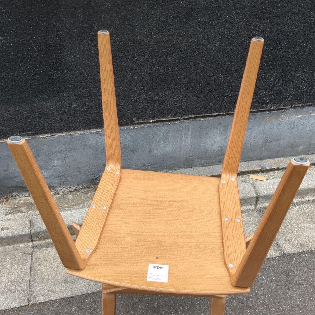 手渡希望★アルペール SAYA wood leg 中古2脚 イタリア2019製