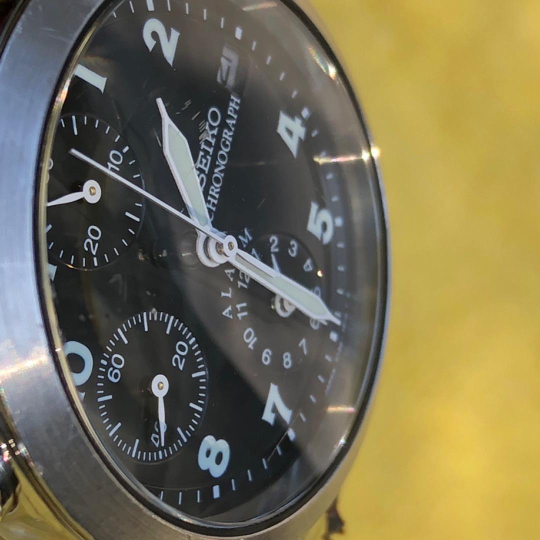 SEIKO クロノグラフ　稼働品　クォーツ