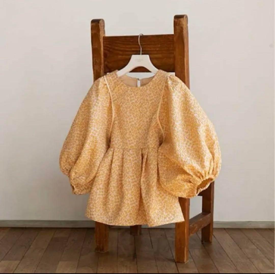 CAVEZAROSSO ジャガードぺプラムトップス