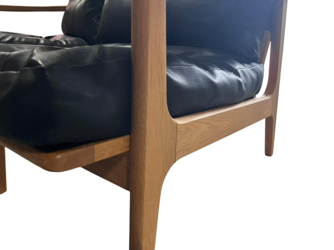 ◇マルニ60 maruni60 オーク フレームチェア 肘掛け有　2掛けソファ