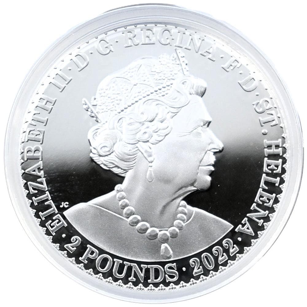 2022エリザベス2世 2oz 銀貨69 ゴチッククラウン ポートレート 167