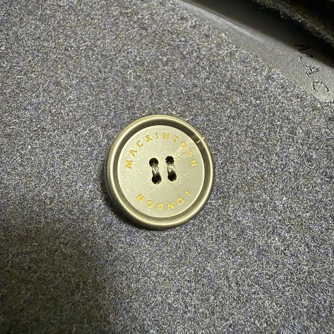 正規品 マッキントッシュロンドン ウールステンカラーコート（ネイビー） 極美品