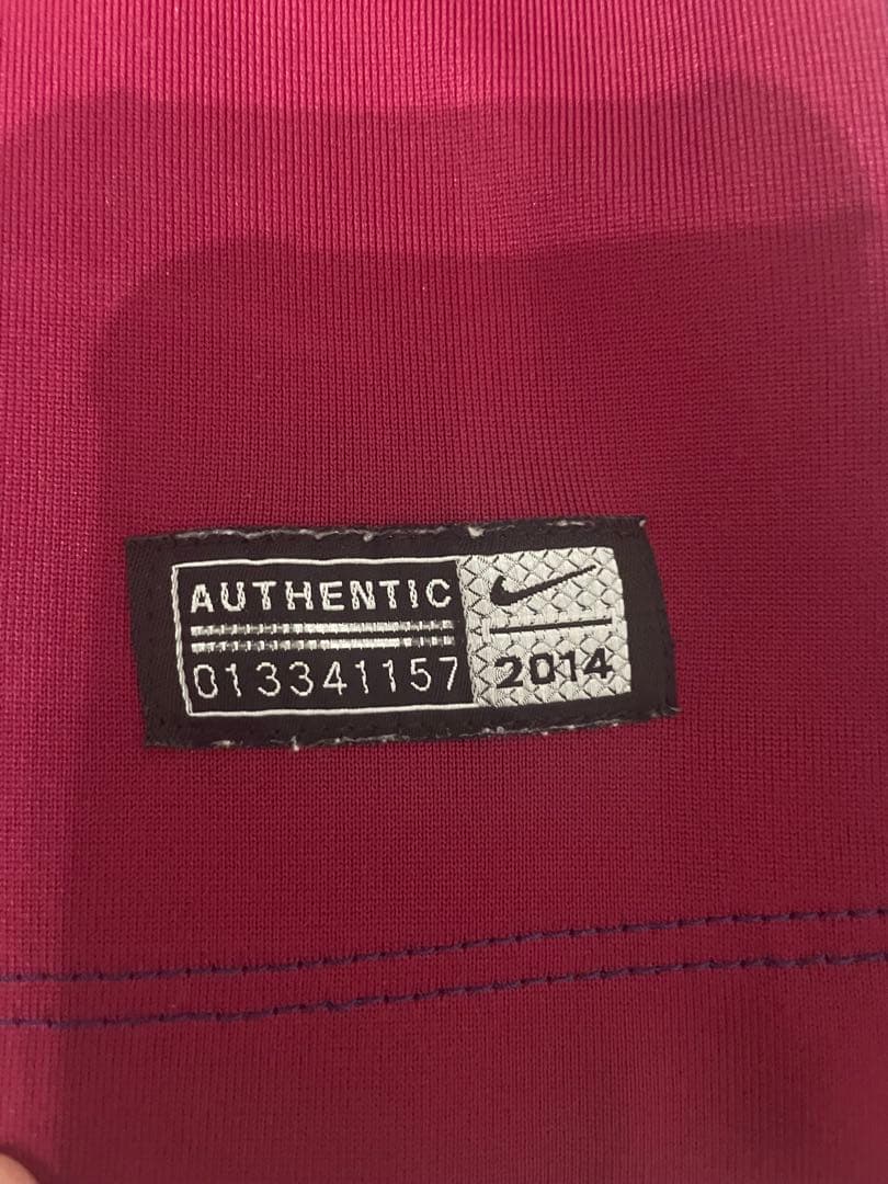 メッシ　バルセロナ 2014−2015 ホーム　国王杯仕様フルパッチ　正規品　L