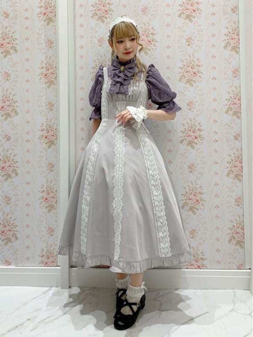 シャルミエール シュエットジャンパースカート ブラウス セット