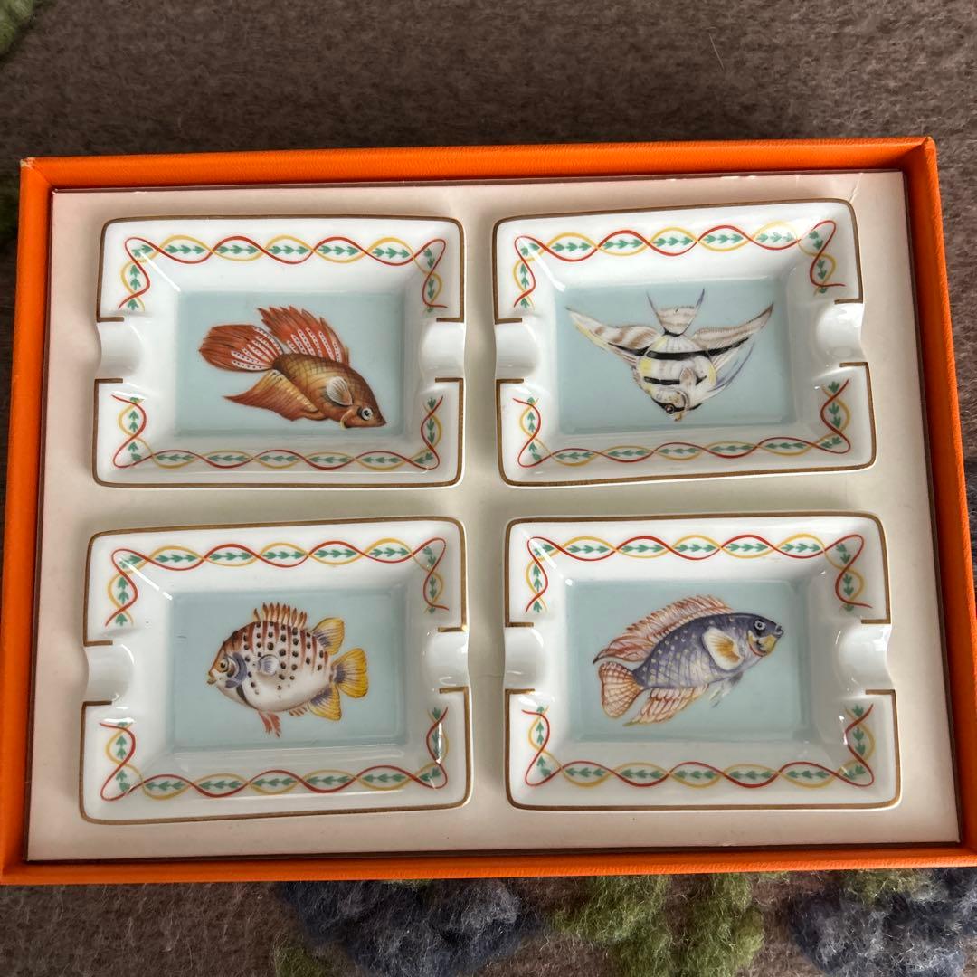 エルメス ミニアッシュ フィッシュトレイ 4客