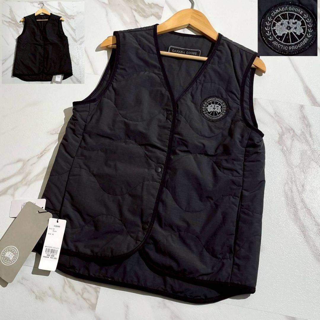 新品未使用！カナダグースブラックレーベル アネックスライナーベスト 日本M相当