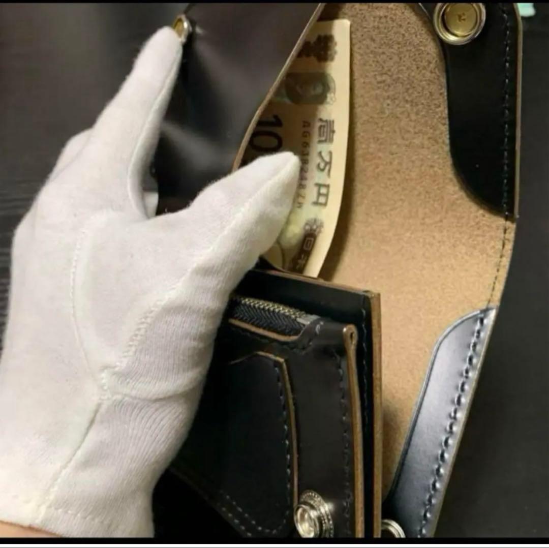 トラッカーウォレット　ミドル　CA008 馬革