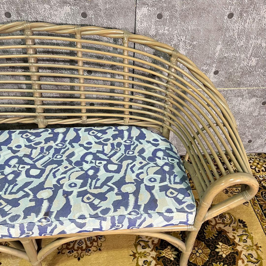 ꧁カサブランカ꧂ CASABLANCA 2人掛けソファ 2Pソファ ラタン 籐