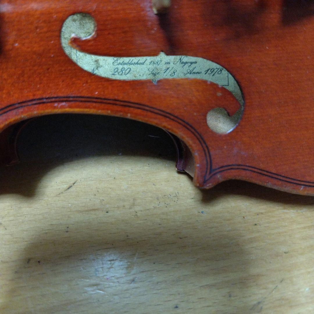 ♥子供用1/8♥スズキバイオリン♥特価♥メンテナンス済み♥弓ケ―ス松脂付き