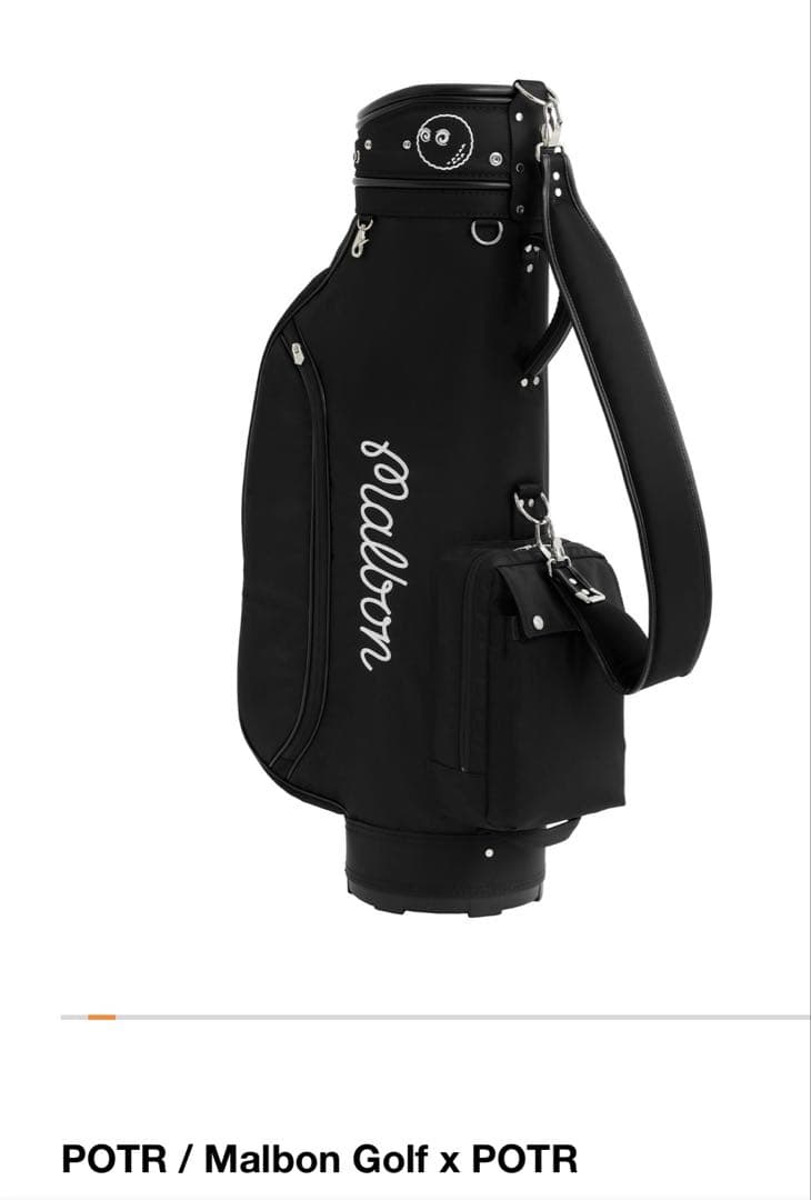 Malbon × PORTER コラボ　キャディーバッグ　黒　中古品