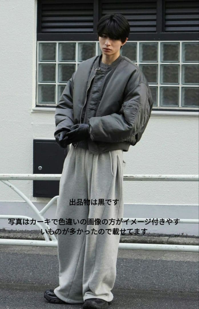 東京店WEB限定受注制商品 チカシツプラス　黒 クロップドエムエーワン MA 1