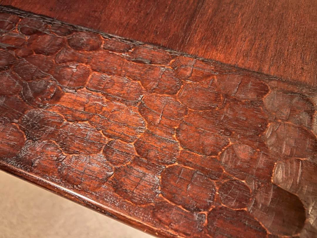 【○】アジアン家具 インドネシア製 テーブル 天然木 ハンドメイド 手彫り