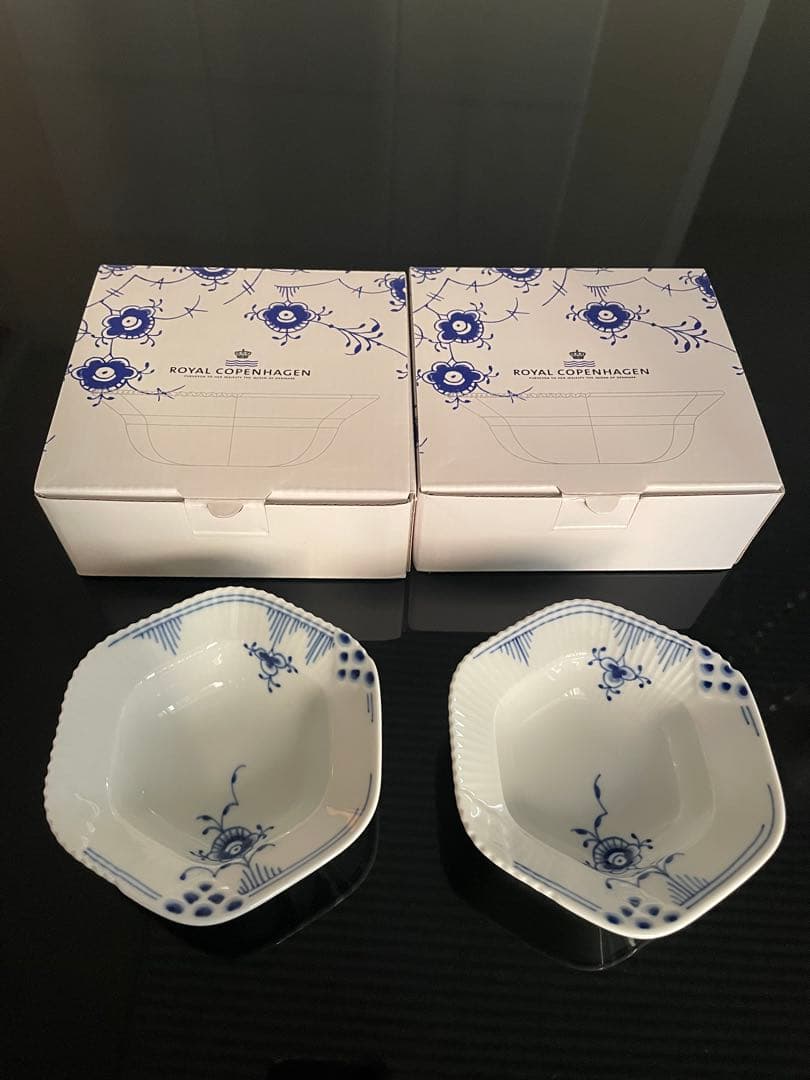 【新品未使用】ロイヤルコペンハーゲン ブルーエレメンツ ボウル 100ml 2個