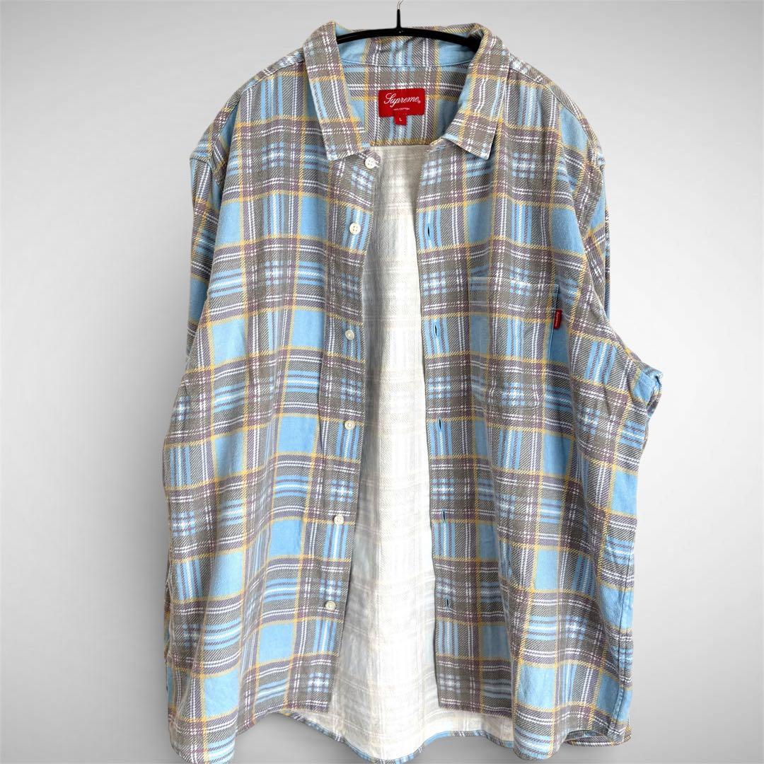 Supreme シュプリーム　チェック柄ネルシャツ　L