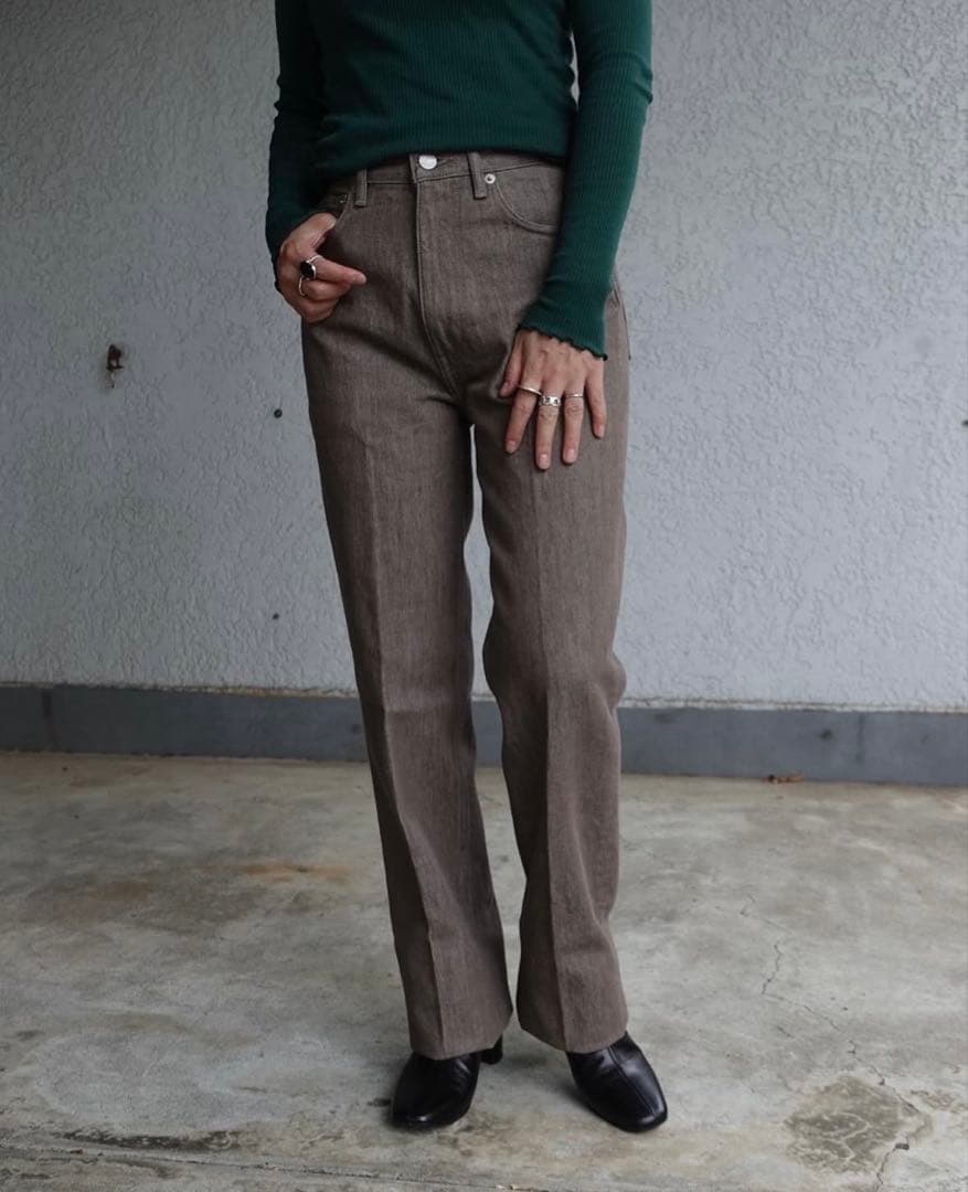 AURALEE オーラリー　HARD TWIST BROWN DENIM 24