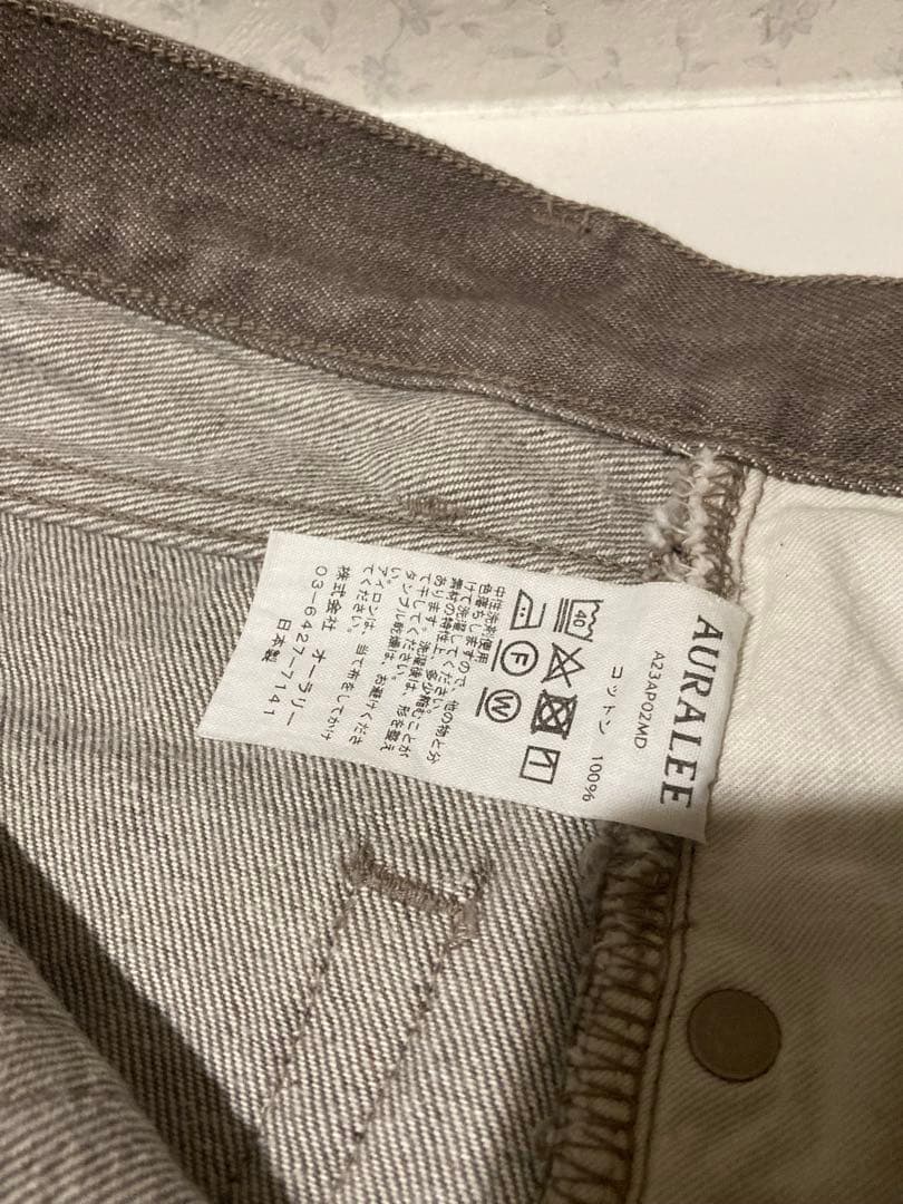 AURALEE オーラリー　HARD TWIST BROWN DENIM 24