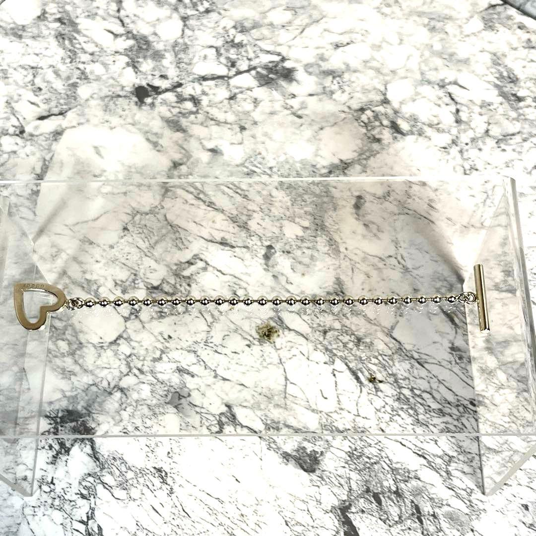GUCCI グッチ SV925 トグルハートボールチェーン　ブレスレット　15