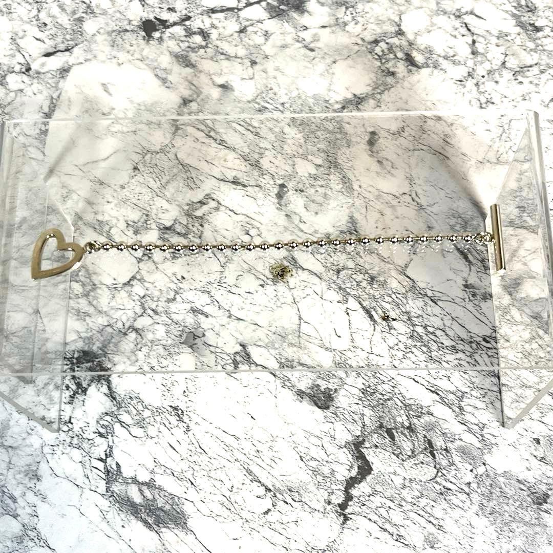 GUCCI グッチ SV925 トグルハートボールチェーン　ブレスレット　15